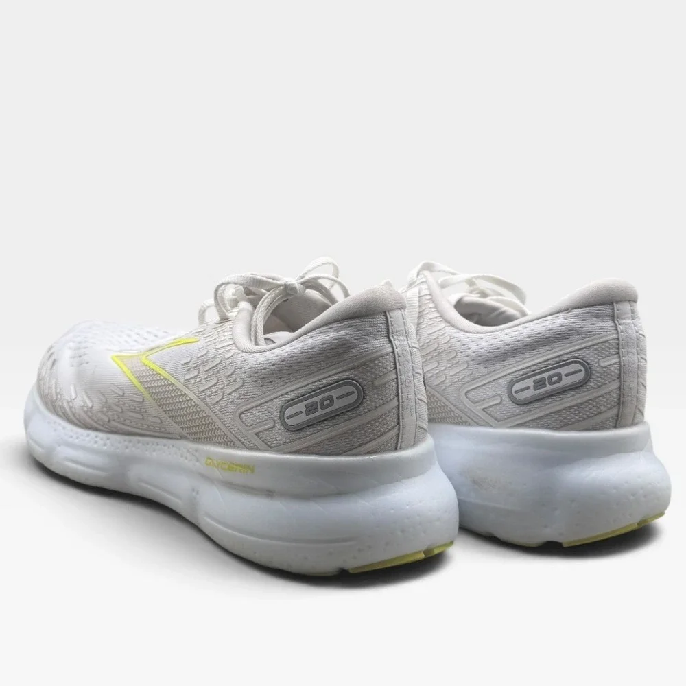 Brooks Glycerin 20 Running Shoes Mens 10 Neutral DNA LOFT v3 White No Insoles